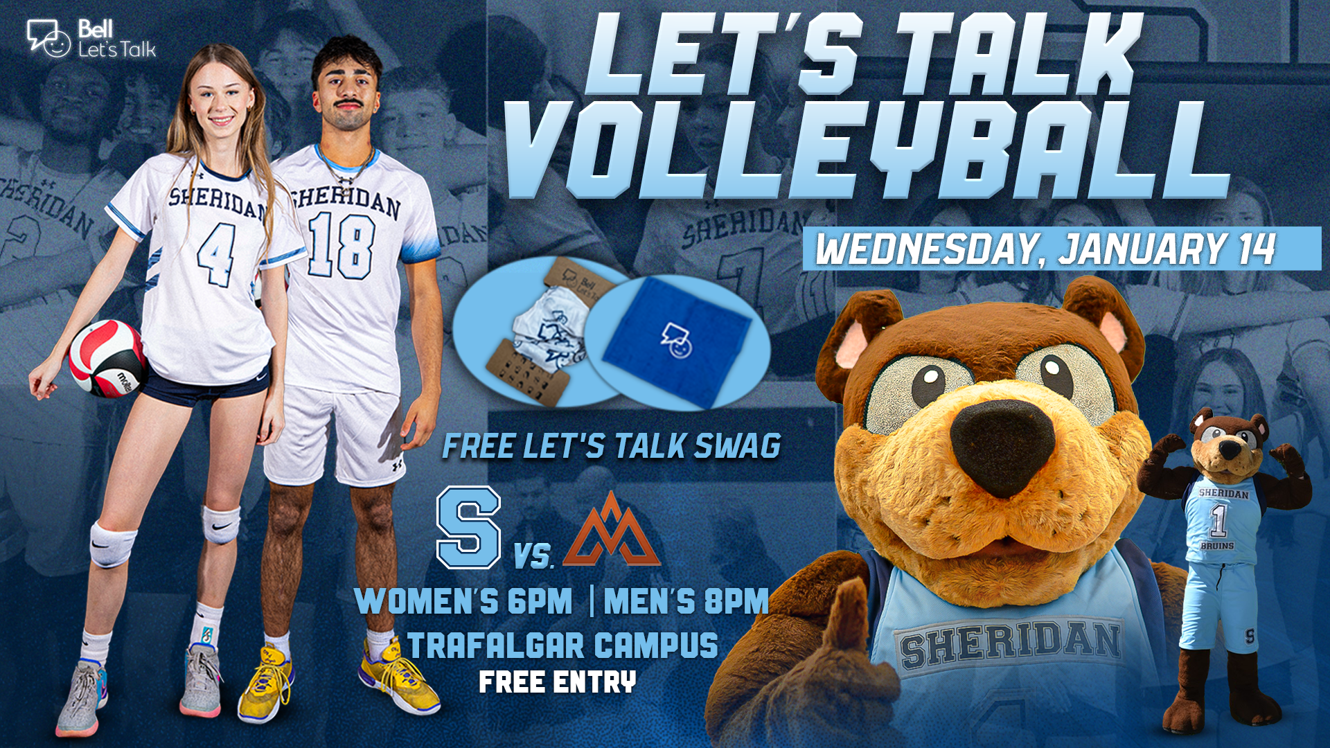 Bell Let's Talk Volleyball