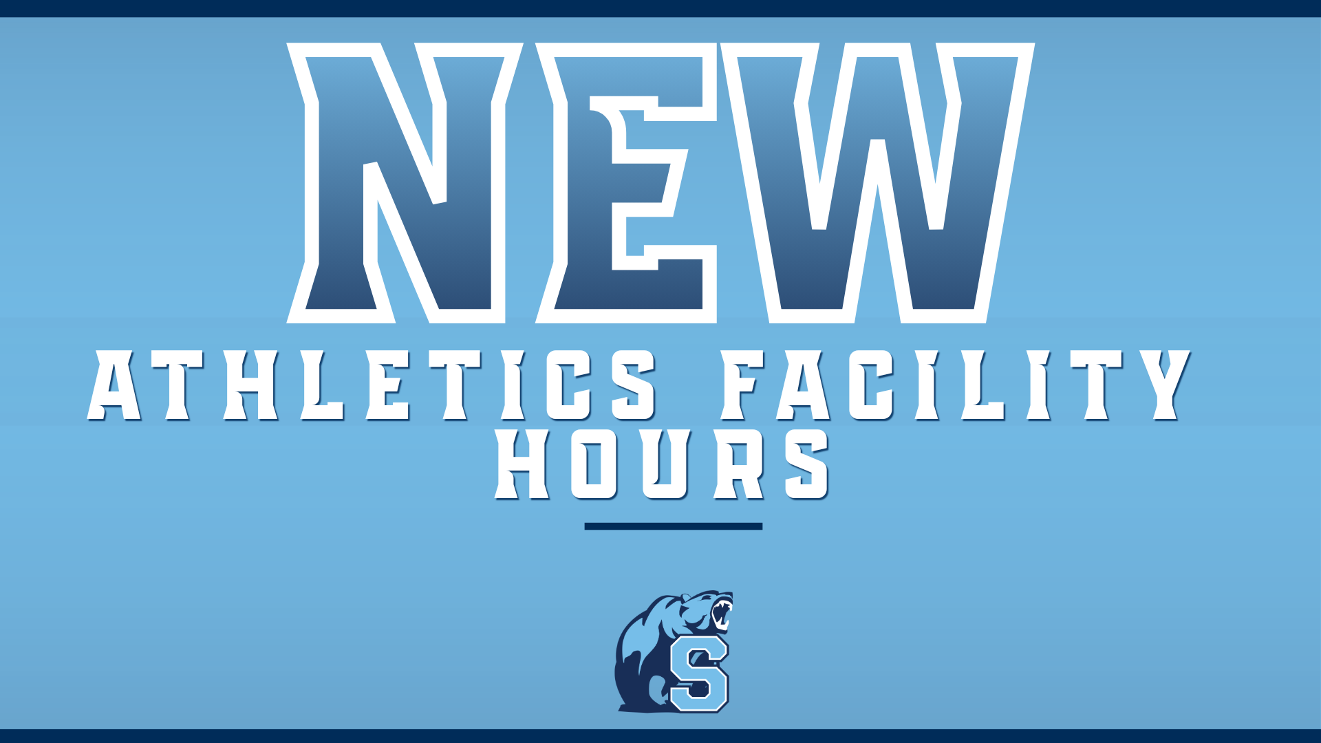 Updated Athletic Facility Hours Effective May 4